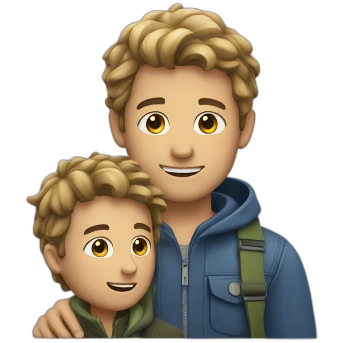 Man and boy emoji