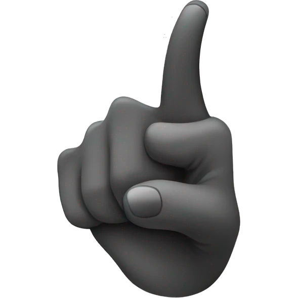 pointing finger forward emoji