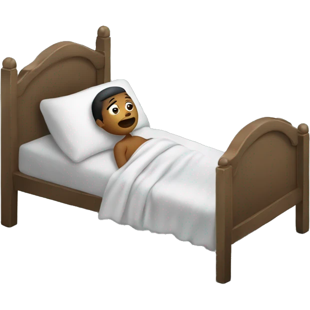 Person getting out of bed too tired emoji