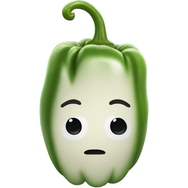 calm pepper with face emoji