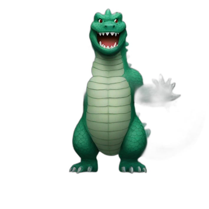 Happy godzilla emoji