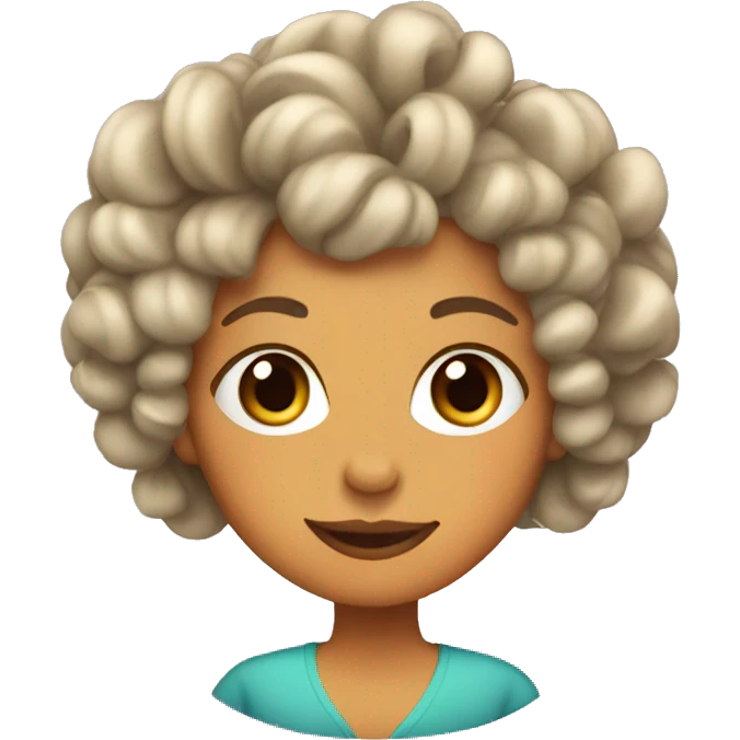 girl with curlers emoji