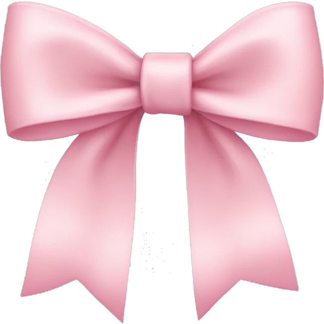 Light pink bow emoji