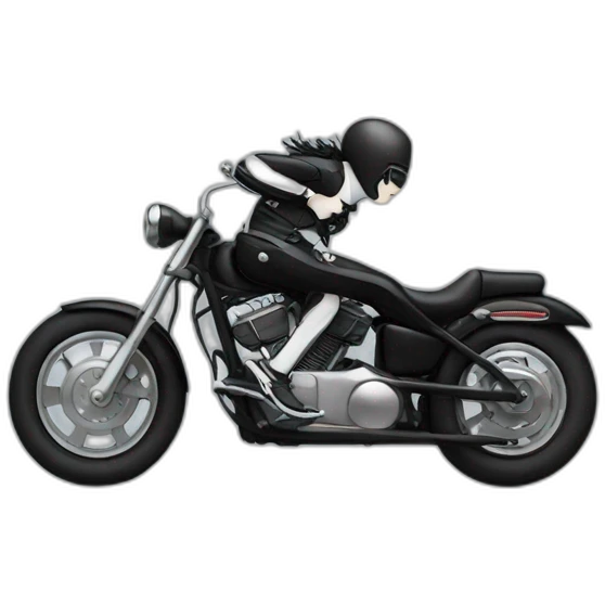 Jack White on a motorcycle  emoji