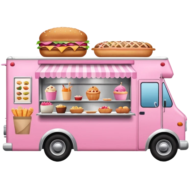 Festival Food Truck pink emoji