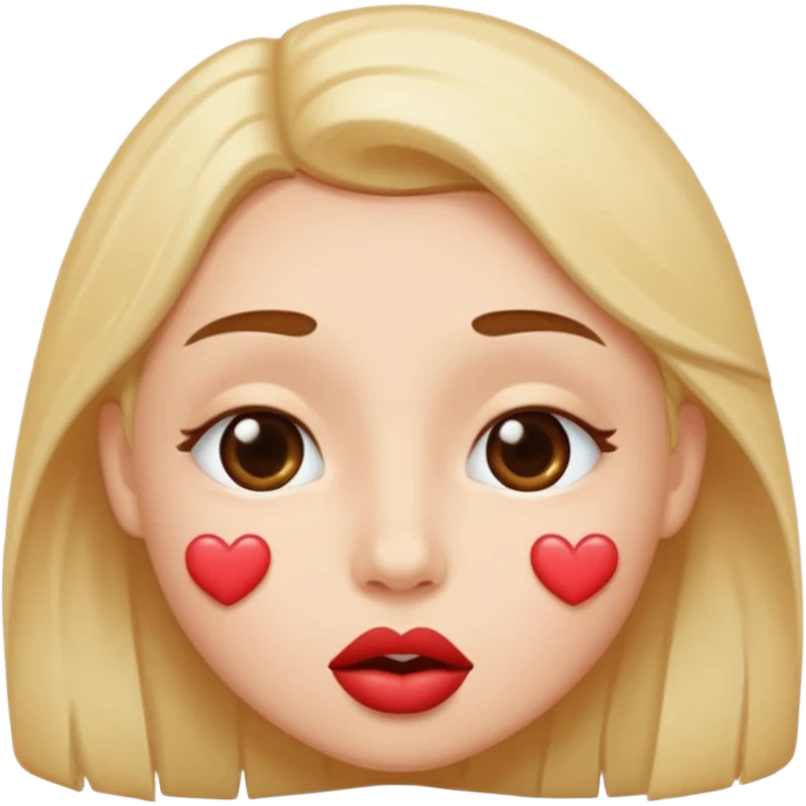 Kisses all over face emoji