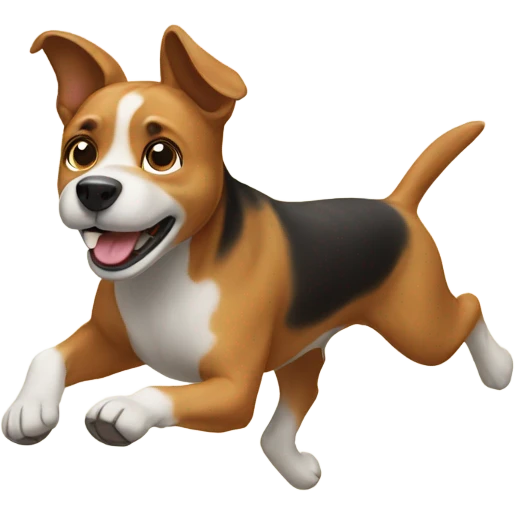 Dog running emoji