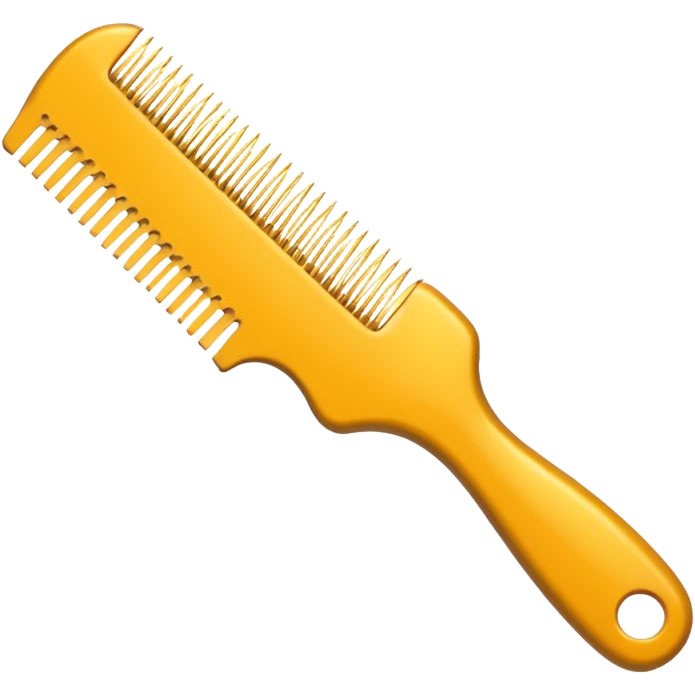 hairdressing comb emoji