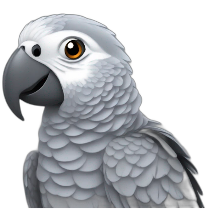 african grey parrot emoji