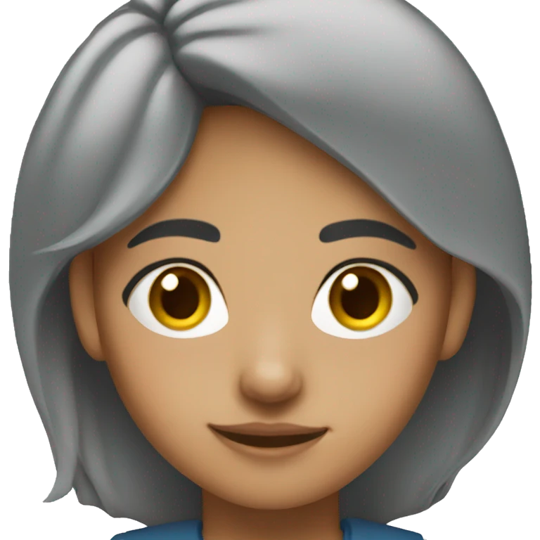 Hispanic high school girl with nose ring emoji
