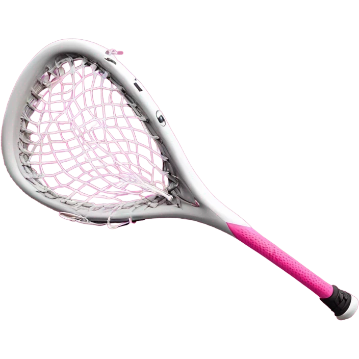 Pink lacrosse stick emoji