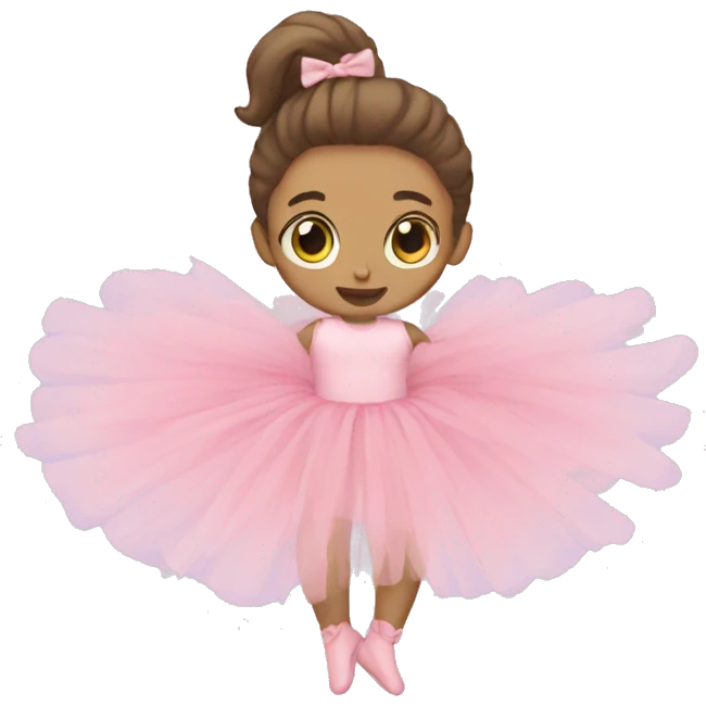 Pastel pink tutu emoji