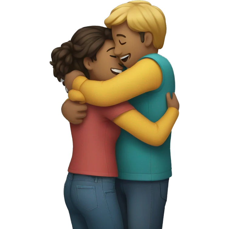 People hugging emoji