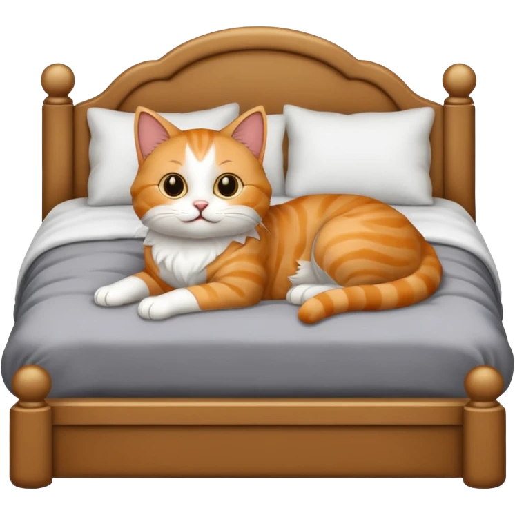 Cat in the bed emoji
