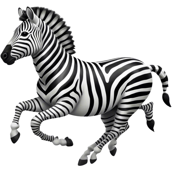 Zebra Galloping emoji
