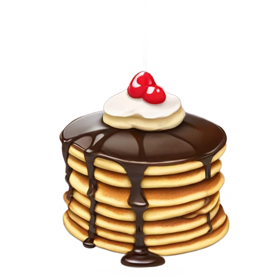 pancakes with nutella  emoji