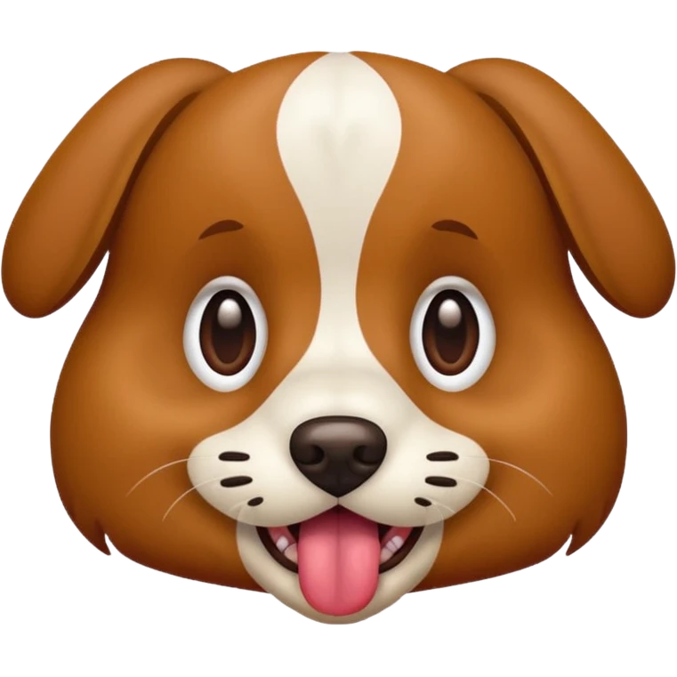 Dog with it’s tongue out emoji