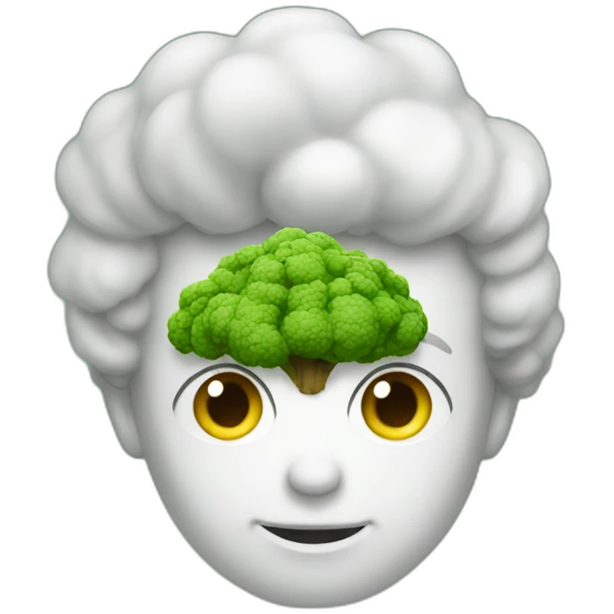 A Brokkoli With a face emoji