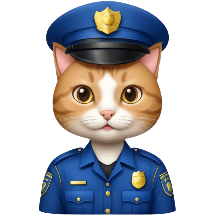 cat police officer emoji