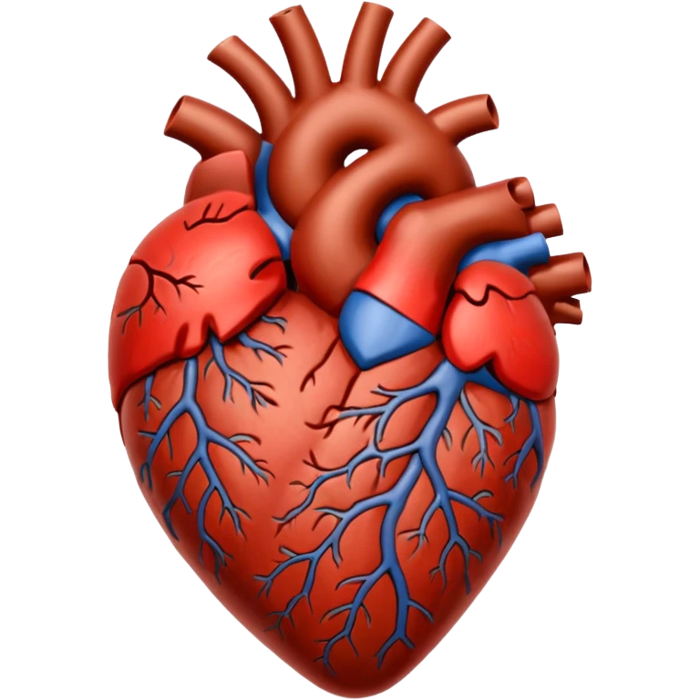 Brown anatomical heart  emoji