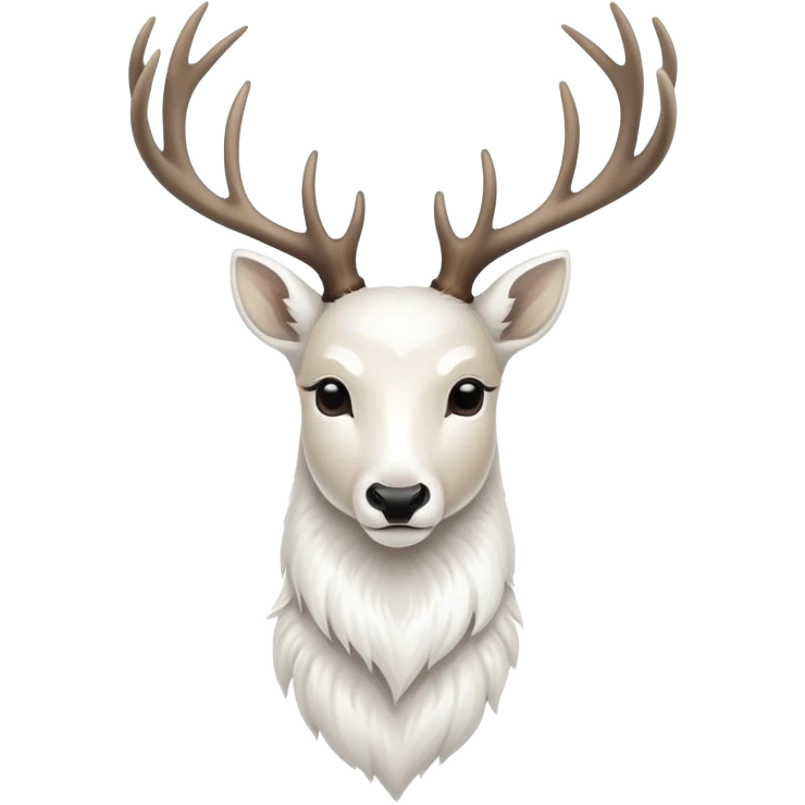 White deer emoji