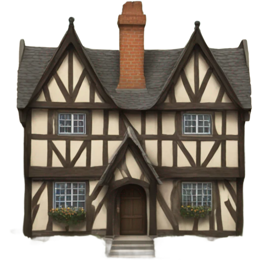 tudor style house  emoji