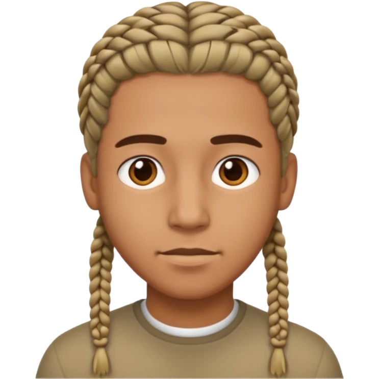 👦🏽 punle trenzas cortas de hombres  emoji
