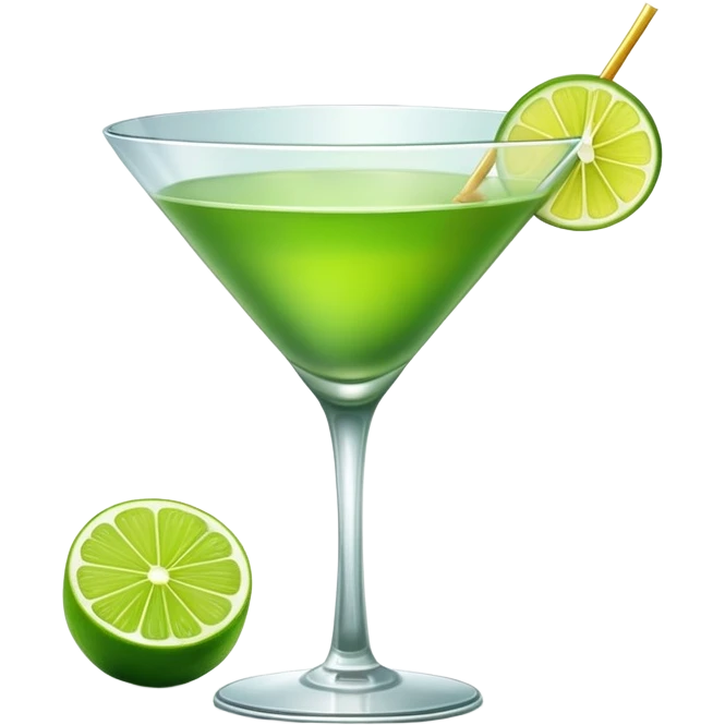 Green martini emoji