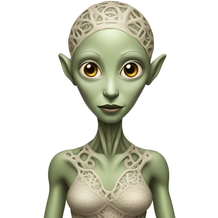 a alien woman full body emoji