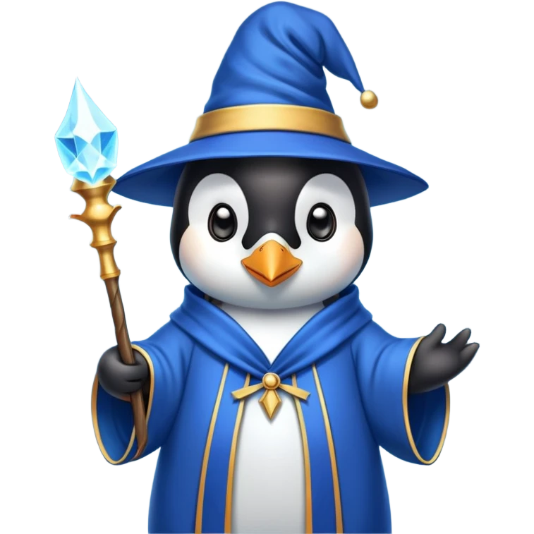 Penguin Wizard emoji