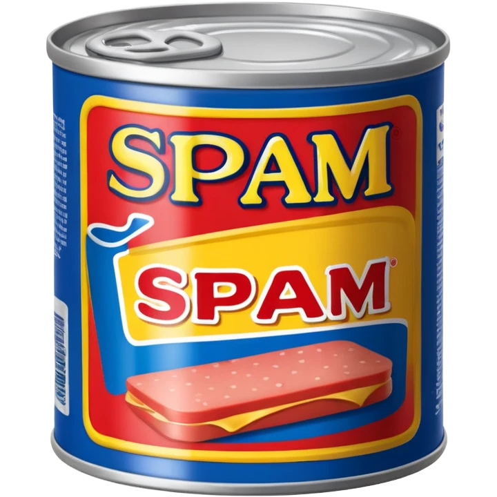 A can of classic “SPAM” emoji