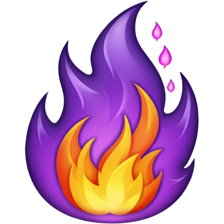purple fire emoji