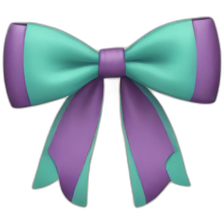 retro bow emoji