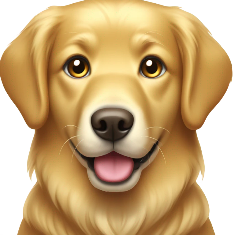 Golden retriever cute emoji