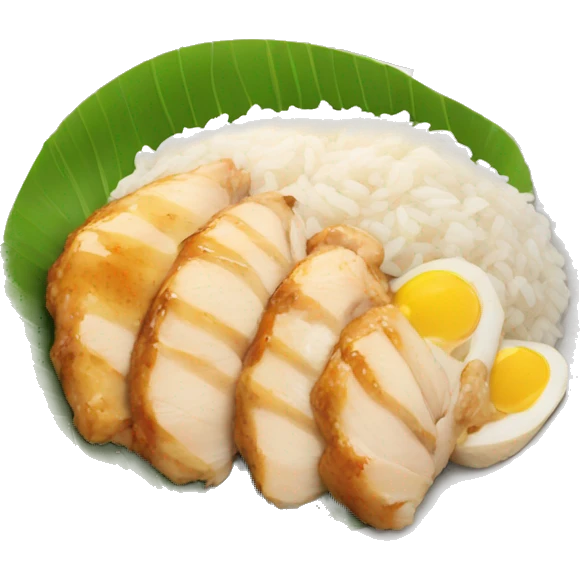 Chicken Rice meal  emoji