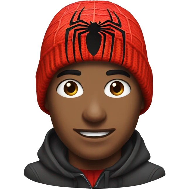 spiderman beanie emoji