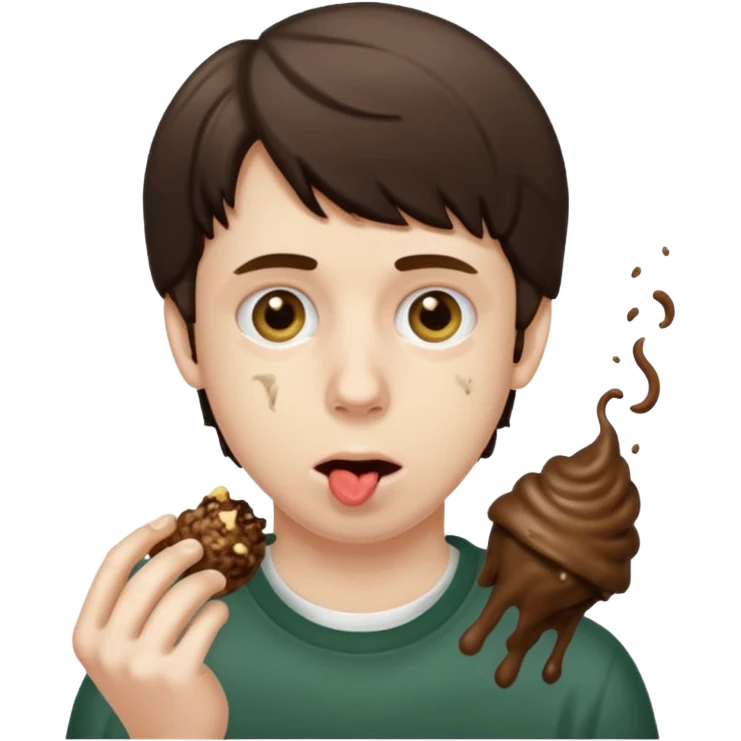 Adam Lanza eating poop emoji