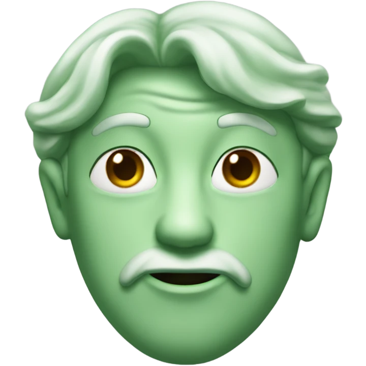 Singular sage green heart  emoji