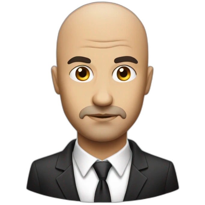 Bald hitman emoji