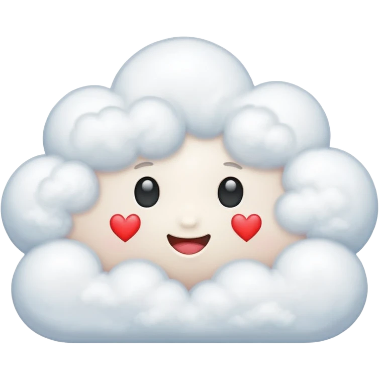 a cloud with a heart on it emoji