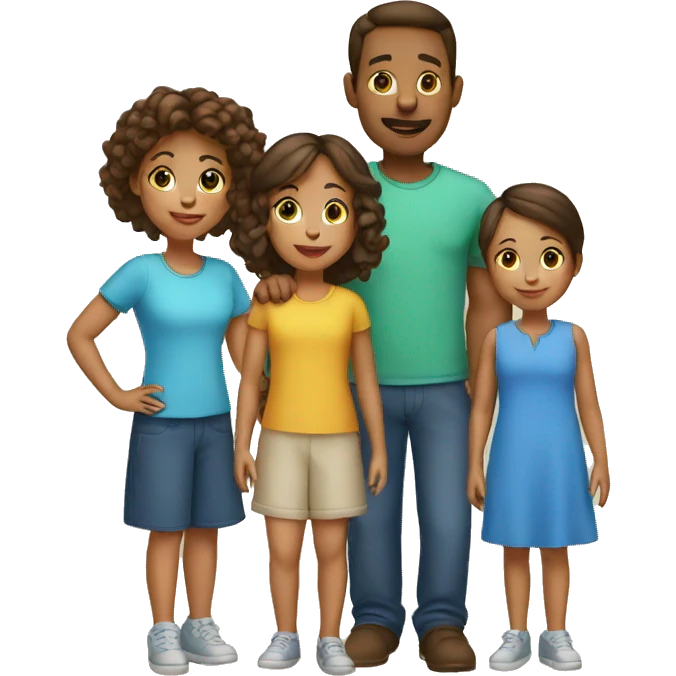 family 5 children  emoji