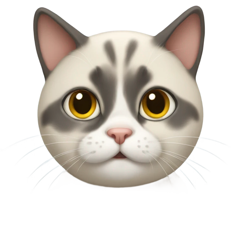 Cat with Down syndrome emoji