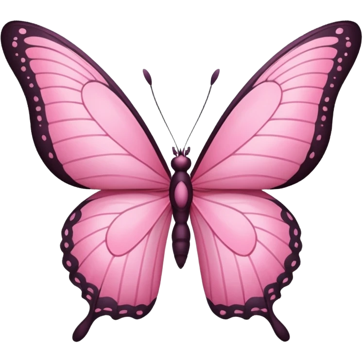 Pink butterfly emoji