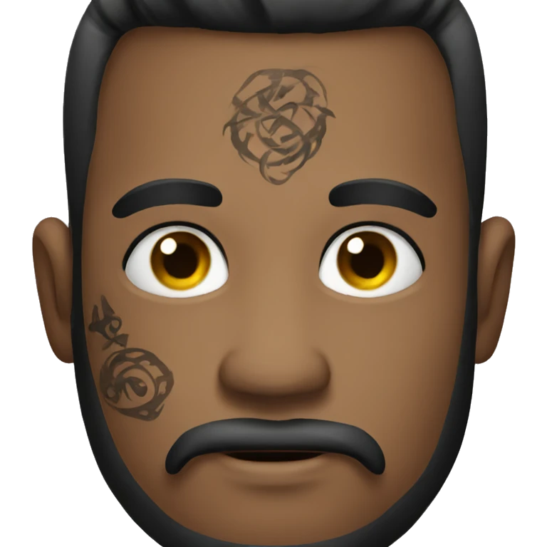 A man whit tattoo  emoji