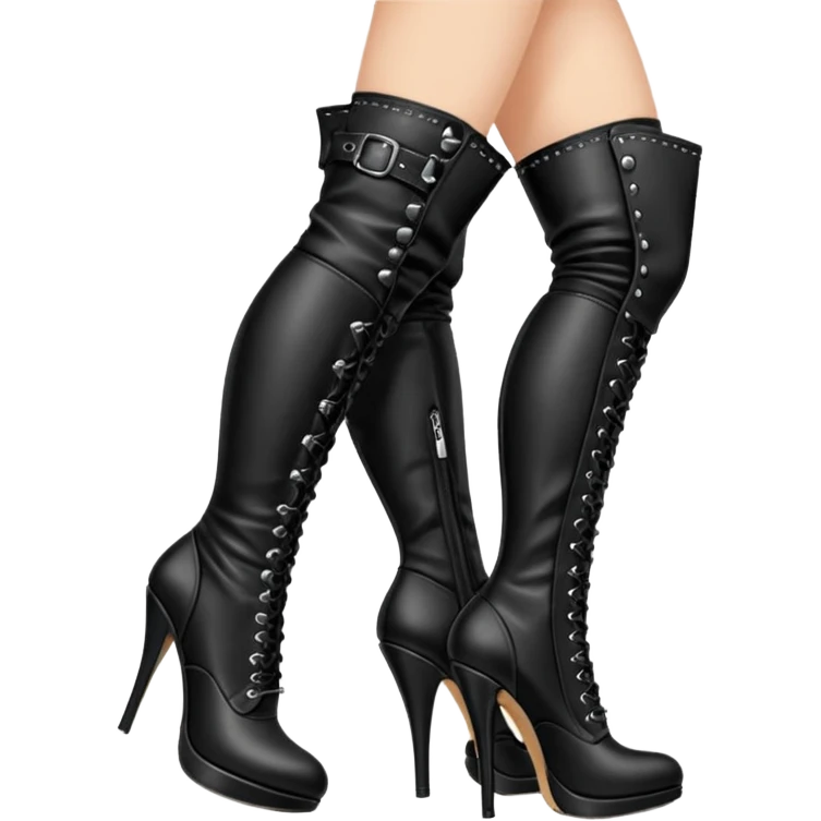 Slave kiss boots from Mistress emoji