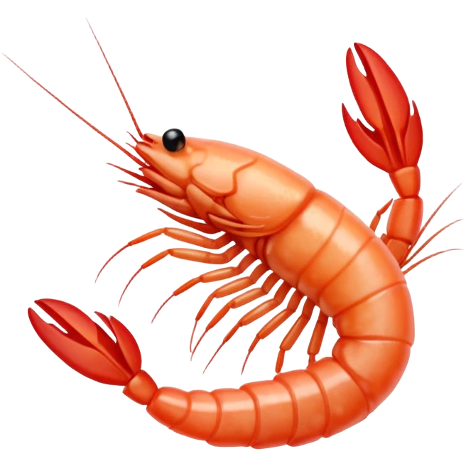 White shrimp  emoji