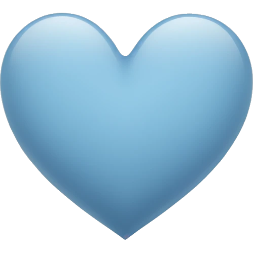 Heart-coloured-pastel-grey-blue-shade emoji
