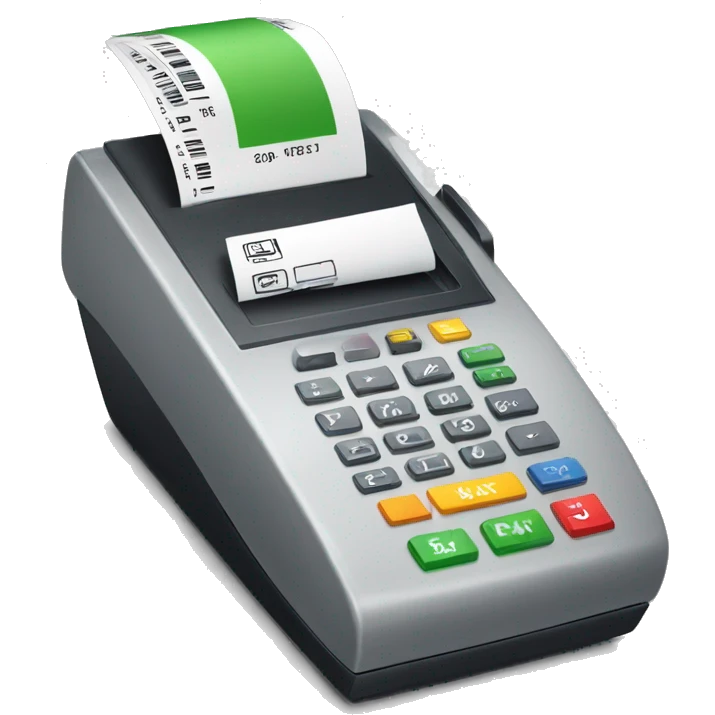 payment terminal PRINTING RECEIPT emoji