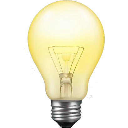 Light bulb emoji