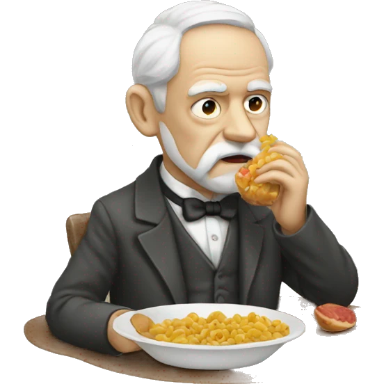 freud eating emoji